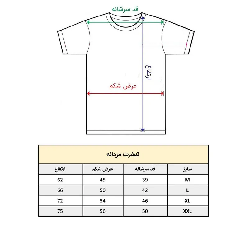 تیشرت آستین کوتاه مردانه پاد آفرین مدل آسمان ستاره