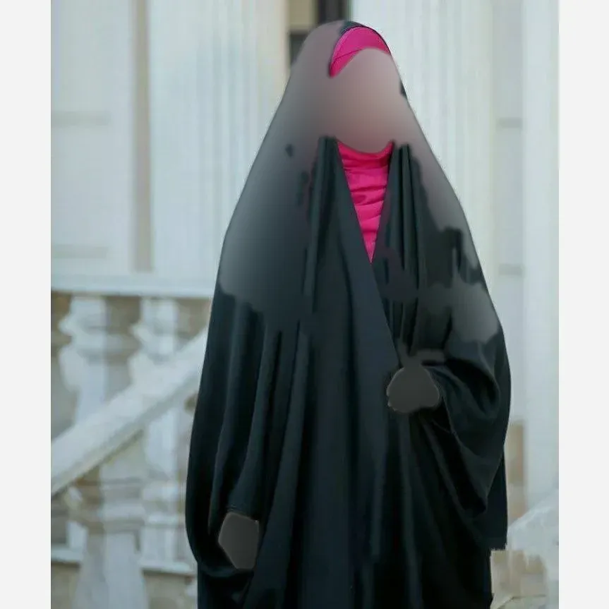 چادر جده عربی اصیل مشکی جنس کن کن ندا مروارید سایز 150 تا 170