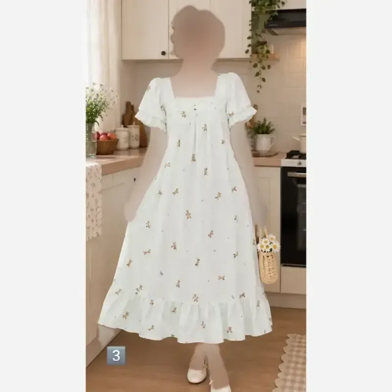 پیراهن زنانه نخ موسلین پینترستی قد 90 سایز 38 تا 46
