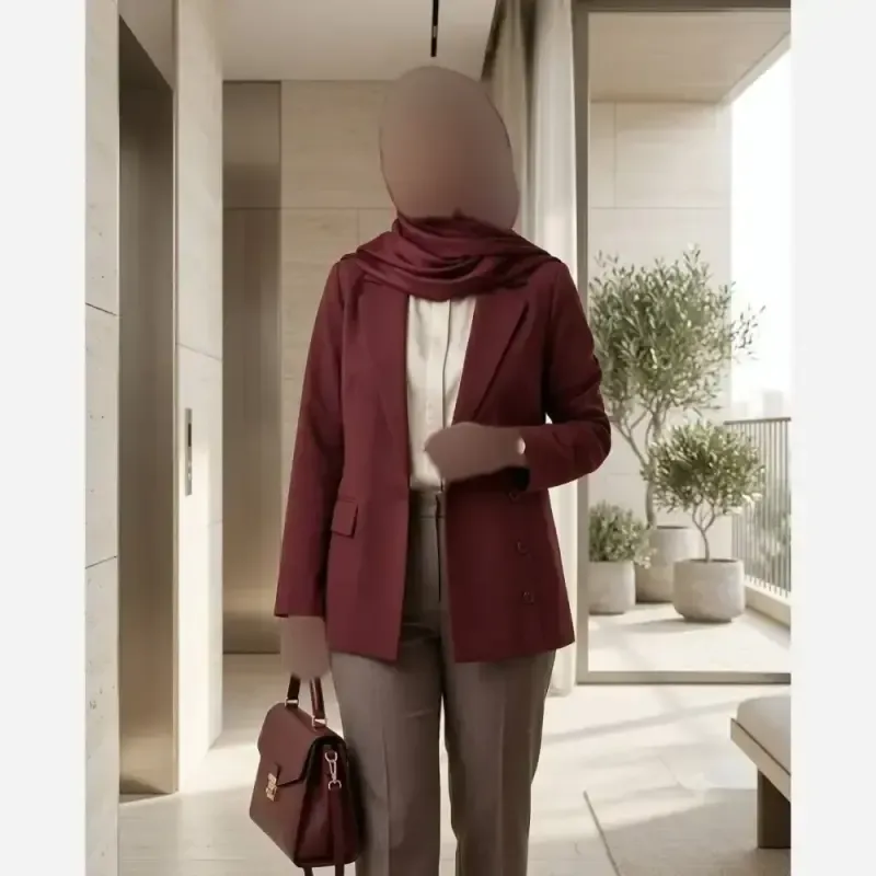 کت زنانه مدل الی جنس لینن درجه یک