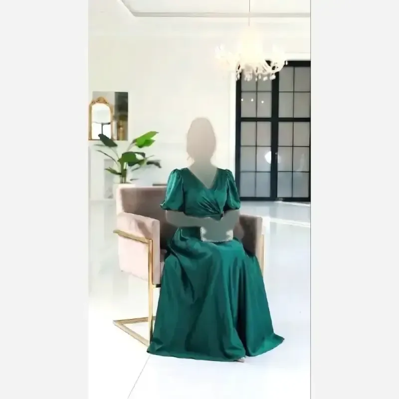 پیراهن مجلسی زنانه جنس ساتن آمریکایی قد 150 رنگ بندی متنوع سایز 36 تا 48