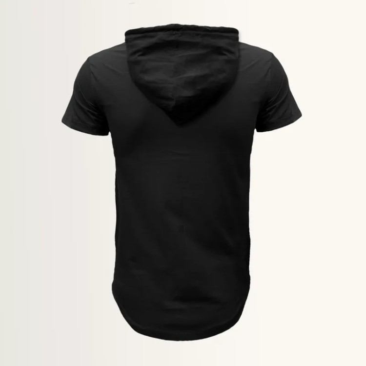ست تی شرت و شلوار مردانه پنبه یکرو و نخ کلاهدار دو تکه