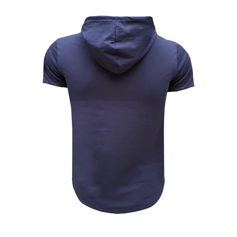 ست تی شرت و شلوار مردانه مدل ni پنبه یکرو نخ آستین کوتاه کلاهدار