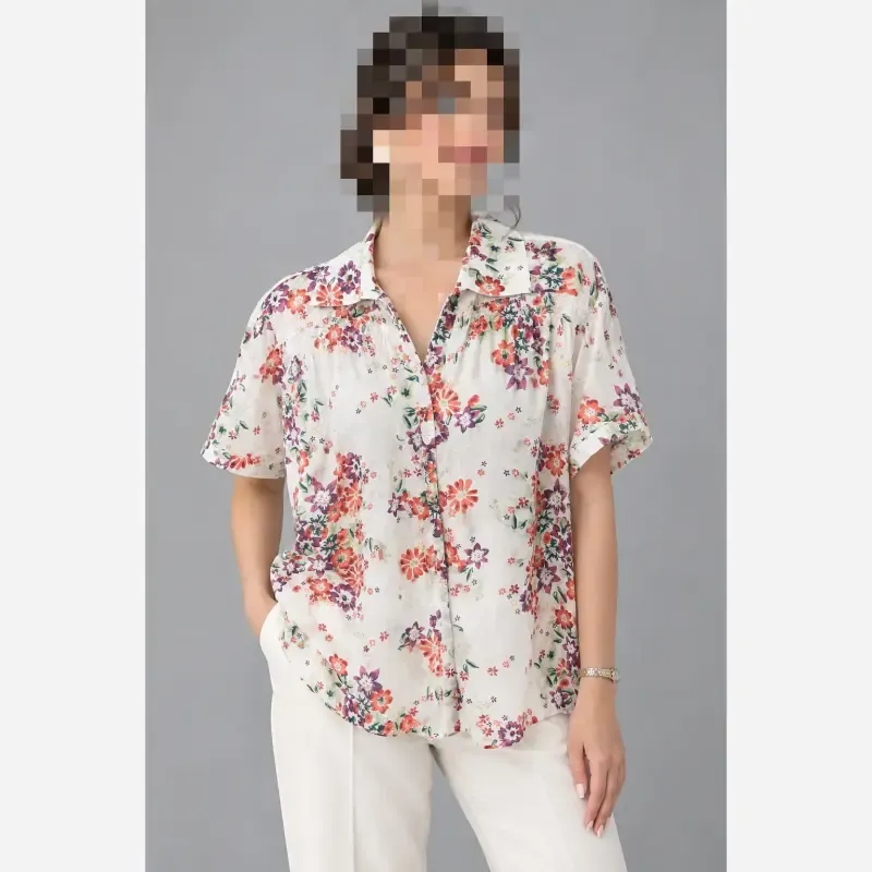 شومیز نخی وارداتی سایز XL مناسب سایز 40 تا 44