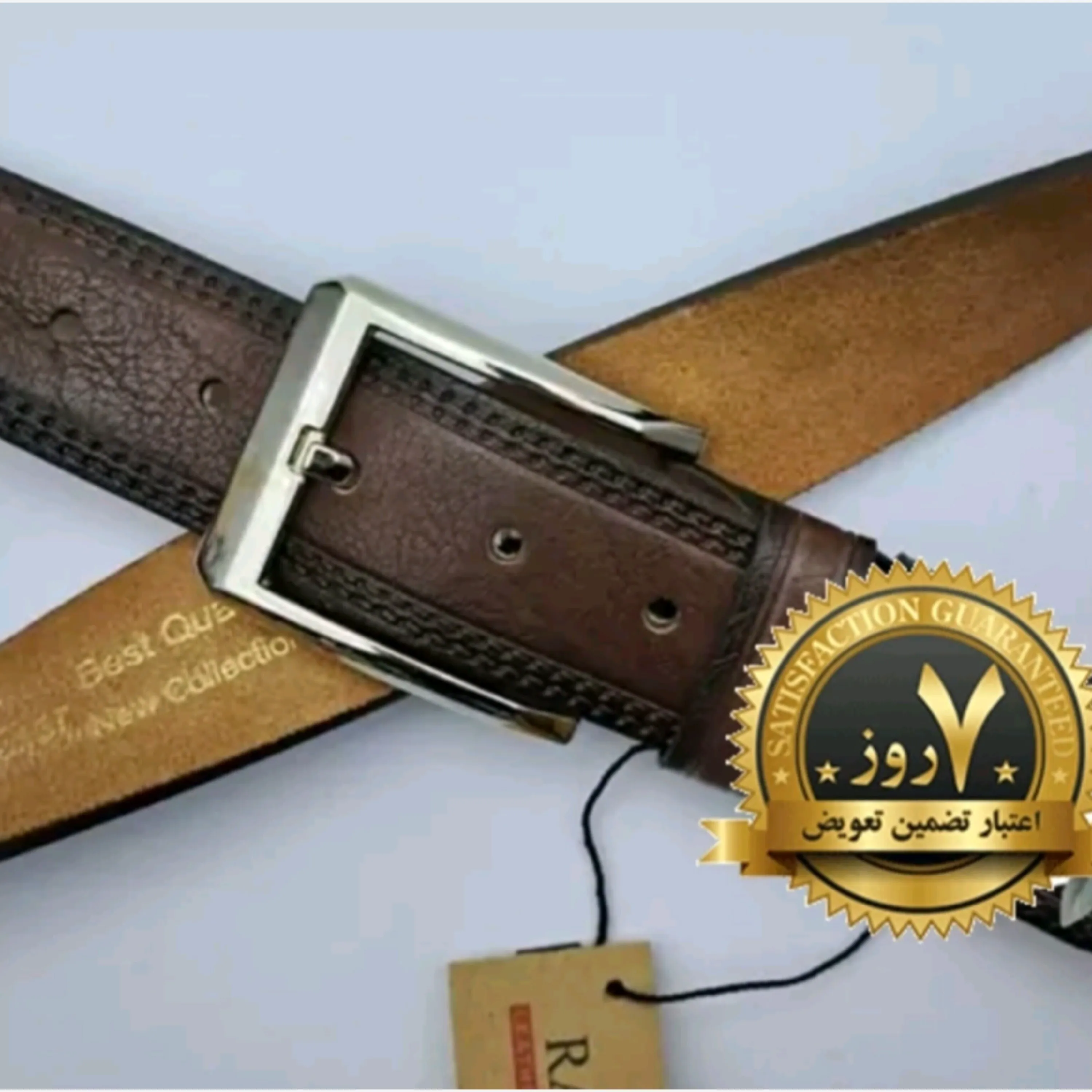 کمربند مردانه مجلسی و اسپرت رابو پهنای 35 میلیمتر مشکی