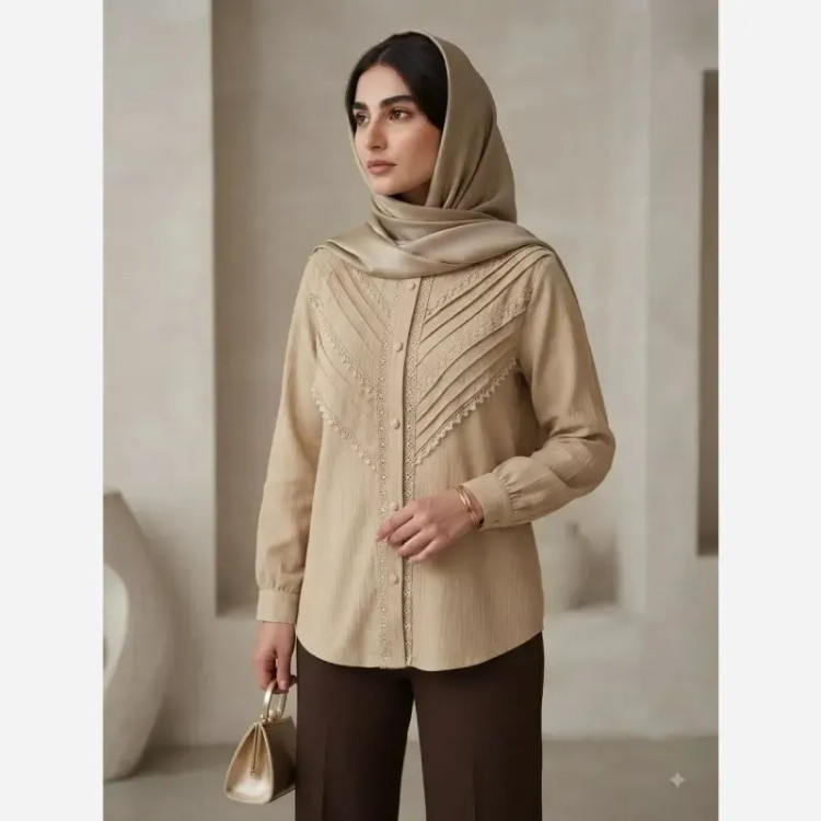 شومیز زنانه مجلسی توکی کراش سایز 36 تا 58